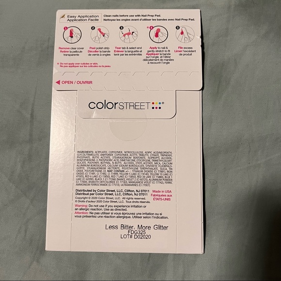 *Retired* Color Street: Less Bitter, More Glitter | Blue Pink Pastel Sparkle - Picture 4 of 8